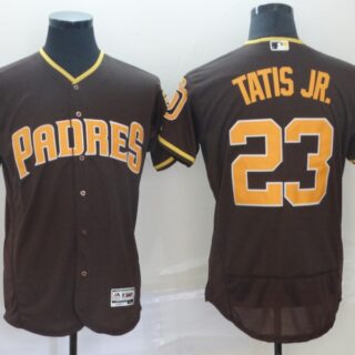 Padres 23 Fernando Tatis Jr. Brown 50th Anniversary FlexBase Jersey