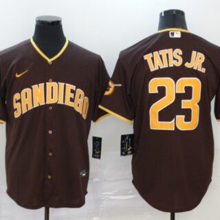 Padres 23 Fernando Tatis Jr. Brown Nike 2020 Cool Base Jersey