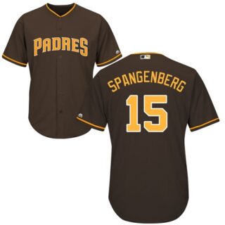 Padres #15 Cory Spangenberg Brown New Cool Base Stitched Baseball Jersey