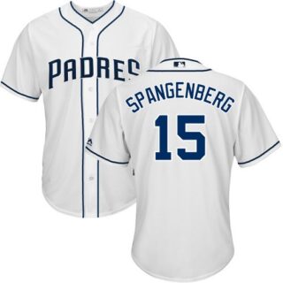 Padres #15 Cory Spangenberg White New Cool Base Stitched Baseball Jersey