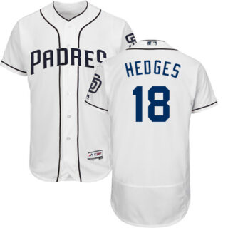 Padres #18 Austin Hedges White Flexbase Authentic Collection Stitched Baseball Jersey