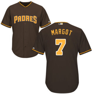 Padres #7 Manuel Margot Brown New Cool Base Stitched Baseball Jersey