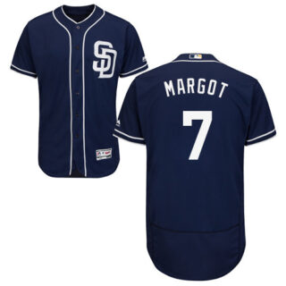 Padres #7 Manuel Margot Navy Blue Flexbase Authentic Collection Stitched Baseball Jersey