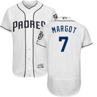 Padres #7 Manuel Margot White Flexbase Authentic Collection Stitched Baseball Jersey