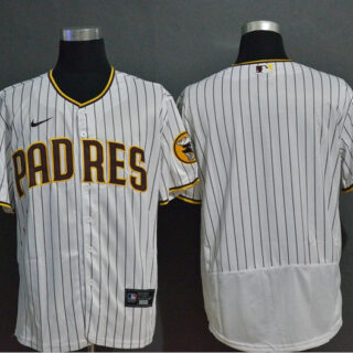 Padres Blank White Nike 2020 Flexbase Jerseys