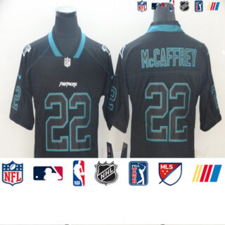Panthers 22 Christian McCaffrey Black Shadow Legend Limited Jersey