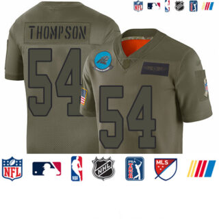 Panthers #54 Shaq Thompson Camo Men's Stitched Football Limited 2019 Salute To Service Jersey
