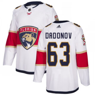 Panthers #63 Evgenii Dadonov White Road Authentic Stitched Hockey Jersey