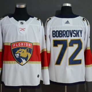 Panthers 72 Sergei Bobrovsky White Adidas Jersey