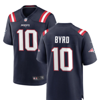 Patriots #10 Damiere Byrd Navy Vapor Limited Jersey