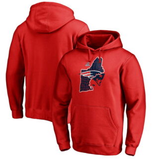 Patriots Red 2018 NFL Playoffs Men's Pullover Hoodie