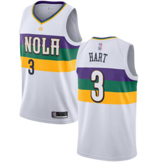 Pelicans #3 Josh Hart White Basketball Swingman City Edition 2018 19 Jersey