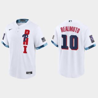 Philadelphia Phillies #10 JT Realmuto 2021 Mlb All Star Game Fan's Version White Jersey