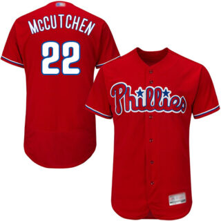 Phillies #22 Andrew McCutchen Red Flexbase Authentic Collection Stitched Baseball Jersey