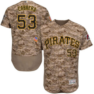 Pirates #53 Melky Cabrera Camo Flexbase Authentic Collection Stitched Baseball Jersey