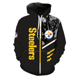 Pitsburg Steelers Camo Hoodie-5