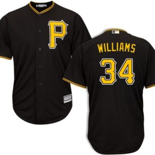 Pittsburgh Pirates #34 Trevor Williams Black Cool Base Jersey