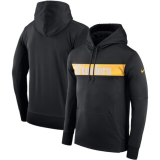 Pittsburgh Steelers Nike Sideline Team Performance Pullover Hoodie Black