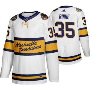 Predators 35 Pekka Rinne White 2020 Winter Classic Adidas Jersey