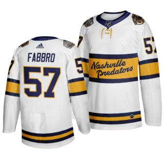 Predators 57 Dante Fabbro White 2020 Winter Classic Adidas Jersey