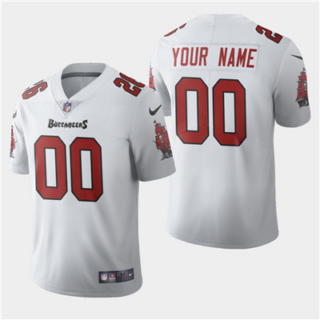 Custom Nike Men's NFL Tampa Bay Buccaneers Vapor Untouchable Limited White Road Jersey
