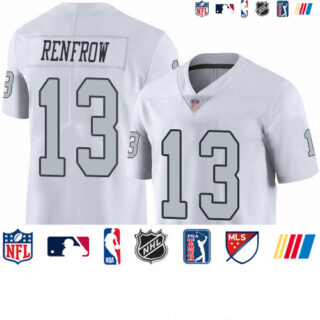 Raiders #13 Hunter Renfrow White Men's Stitched Football Limited Rush Jersey