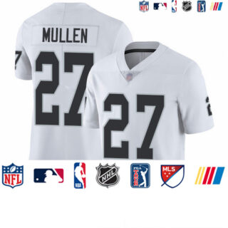 Raiders #27 Trayvon Mullen White Men's Stitched Football Vapor Untouchable Limited Jersey