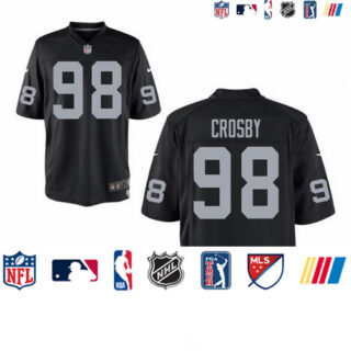 Raiders #98 Maxx Crosby Black Vapor Limited Jersey