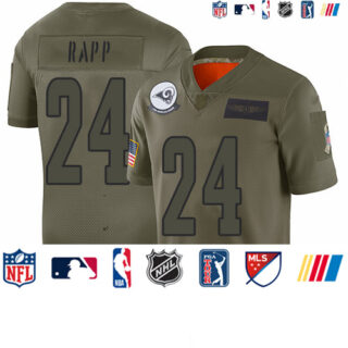 Rams #24 Taylor Rapp Camo Men's Stitched Football Limited 2019 Salute To Service Jersey