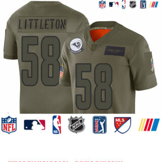 Rams #58 Cory Littleton Camo Youth Stitched Football Limited 2019 Salute to Service Jersey