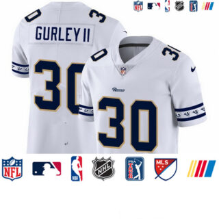 Rams 30 Todd Gurley II White 2019 New Vapor Untouchable Limited Jersey