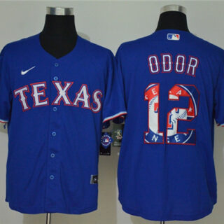 Rangers 12 Rougned Odor Royal 2020 Nike Cool Base Fashion Jersey