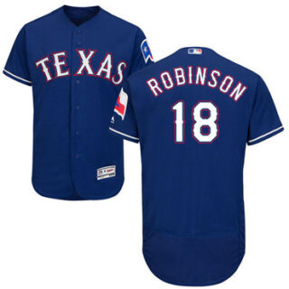 Rangers #18 Drew Robinson Blue Flexbase Authentic Collection Stitched Baseball Jersey
