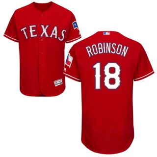 Rangers #18 Drew Robinson Red Flexbase Authentic Collection Stitched Baseball Jersey