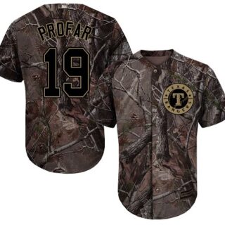 Rangers #19 Jurickson Profar Camo Realtree Collection Cool Base Stitched Baseball Jersey