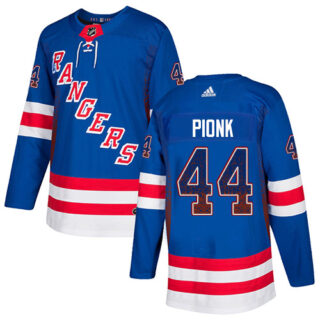 Rangers #44 Neal Pionk Royal Blue Home Authentic Drift Fashion Stitched Hockey Jersey