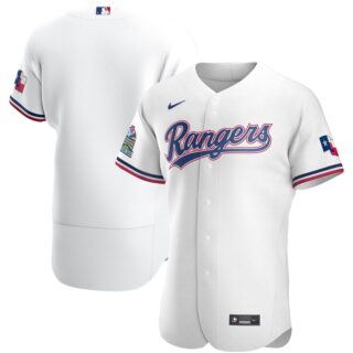 Rangers Blank White Nike 2020 Flexbase Jersey