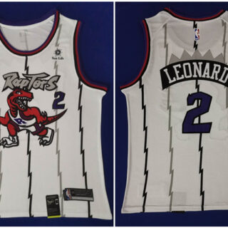 Raptors 2 Kawhi Leonard White Nike Swingman Jersey