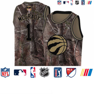 Raptors #1 Tracy Mcgrady Camo 2019 Finals Bound Basketball Swingman Realtree Collection Jersey