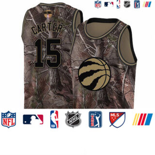 Raptors #15 Vince Carter Camo 2019 Finals Bound Basketball Swingman Realtree Collection Jersey