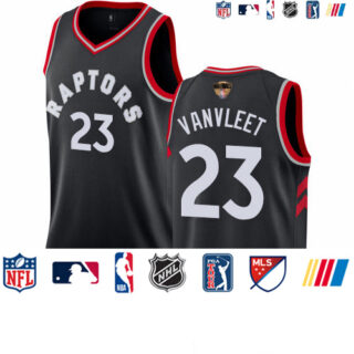 Raptors #23 Fred VanVleet Black 2019 Finals Bound Basketball Swingman Statement Edition Jersey