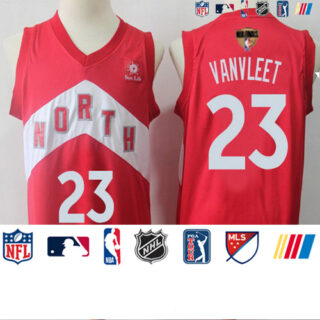 Raptors #23 Fred VanVleet Red 2019 Finals Bound Basketball Swingman Earned Edition Jersey