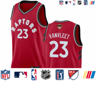 Raptors #23 Fred VanVleet Red 2019 Finals Bound Basketball Swingman Icon Edition Jersey