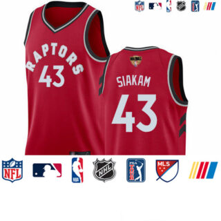 Raptors #43 Pascal Siakam Red 2019 Finals Bound Basketball Swingman Icon Edition Jersey