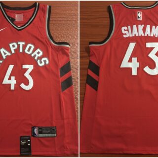 Raptors 43 Pascal Siakam Red Nike Swingman Jersey