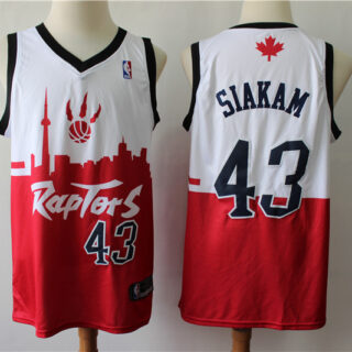 Raptors 43 Pascal Siakam White Red 2019 City DNA Swingman Jersey