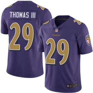 Ravens #29 Earl Thomas III Purple Men's Stitched Football Limited Rush Jersey