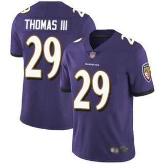 Ravens #29 Earl Thomas III Purple Team Color Men's Stitched Football Vapor Untouchable Limited Jersey