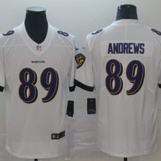 Ravens 89 Mark Andrews White Vapor Untouchable Limited Jersey
