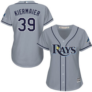 Rays #39 Kevin Kiermaier Grey Road Women's Stitched MLB Jersey